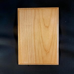 Finished 5 x 7 Maple Plaque - with routered Cove edge