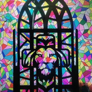 4 in 1 Stained Glasss Lantern